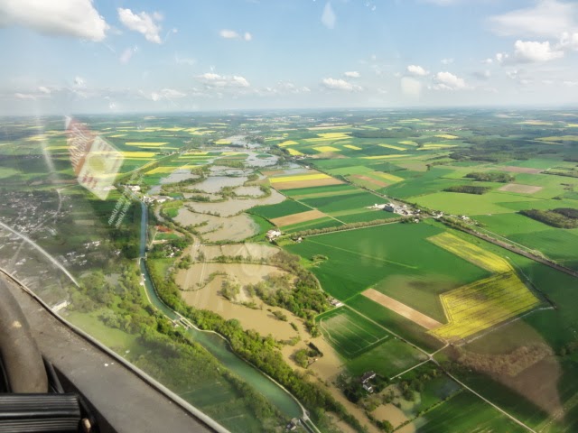 Crue de l'Armançon, en mai 2013, à Flogny la Chapelle dans l'Yonne